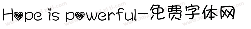 Hope is powerful字体转换